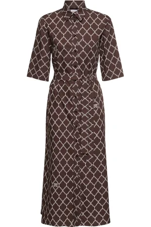 Max Mara Vestido Largo De Popelina