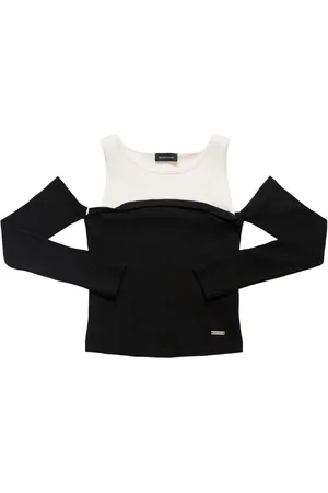 MONNALISA Top De Jersey De Algodón Stretch