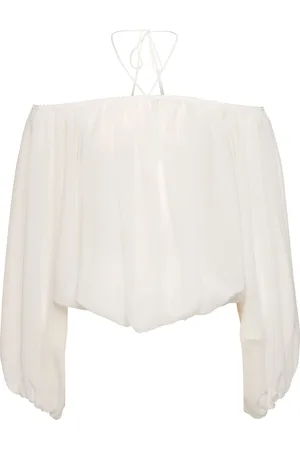 BLUMARINE Top Halter De Georgette