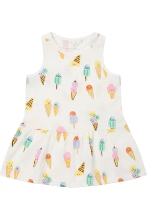 Stella McCartney Vestido De Jersey De Algodón Estampado