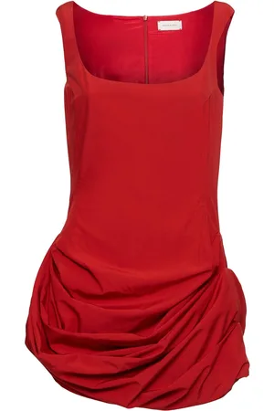 MAGDA BUTRYM Vestido Mini Drapeado De Mezcla De Viscosa