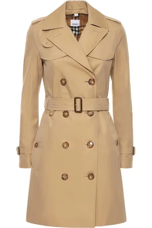 Burberry Abrigo Trench De Algodón