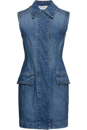 Sportmax Vestido Camisero De Denim
