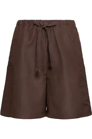 Max Mara Shorts De Lino Y Seda