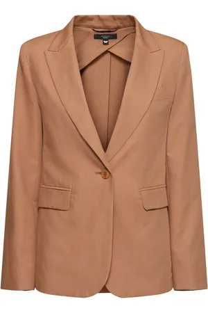 Max Mara Chaqueta De Lino Y Algodón