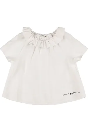 Il gufo Camisa De Viscosa Bordado