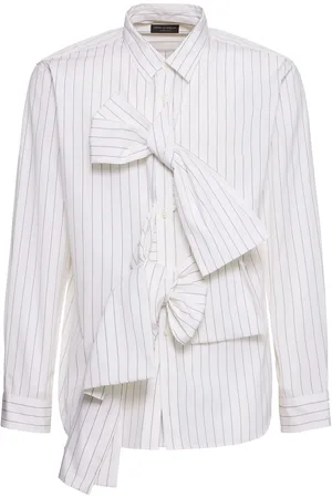 Comme des Garçons Camisa De Algodón Con Lazos