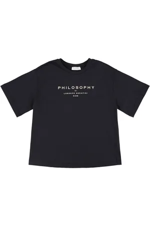 Philosophy Camiseta De Jersey De Algodón Con Logo