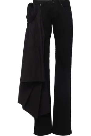 Balenciaga Jeans De Algodón De Cintura Baja