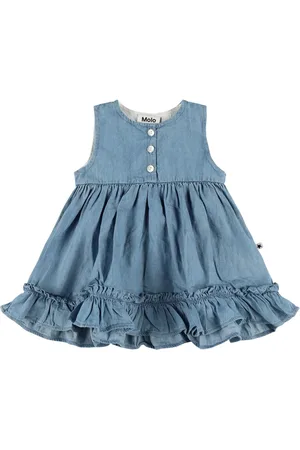 Molo Vestido De Denim De Algodón