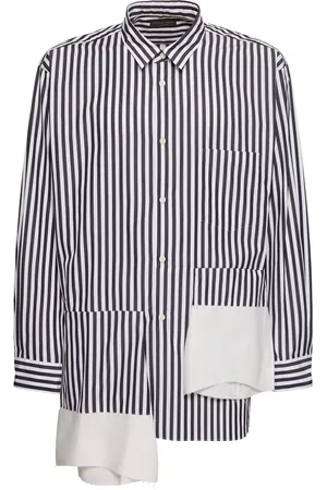 Comme des Garçons Camisa De Algodón A Rayas