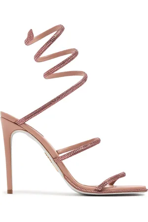 RENE CAOVILLA Sandalias De Piel Decoradas 105mm