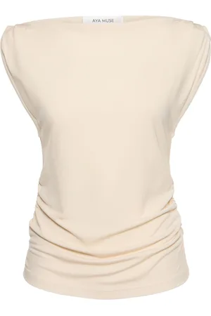 AYA MUSE Top De Jersey De Viscosa Drapeado