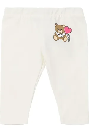 Moschino Leggings De Algodón Estampado