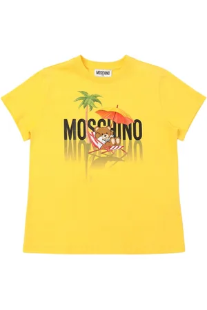 Moschino Camiseta De Jersey De Algodón Estampada