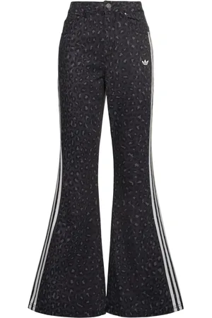 adidas Pantalones Acampanados De Algodón Denim