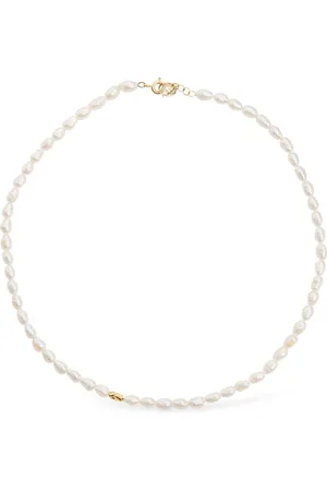 LiL Milan Gargantilla De 9kt Y Perlas 36cm