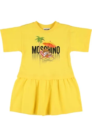 Moschino Vestido De Algodón Con Estampado