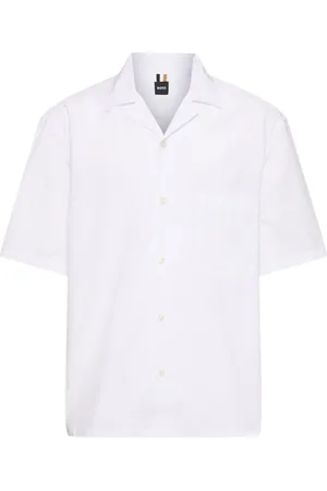 HUGO BOSS Camisa De Algodón Cuadrado