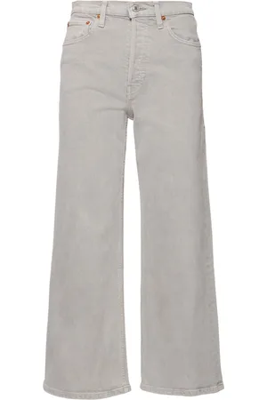 RE/DONE Jeans Cropped Con Pierna Ancha