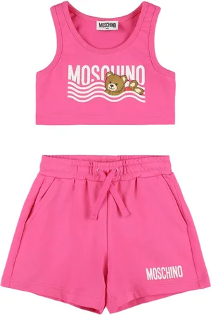 Moschino Tank Top Y Shorts De Algodón