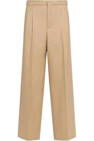 Ami Pantalones De Gabardina De Lana