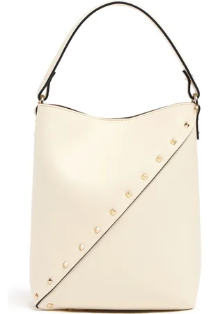 VALENTINO GARAVANI Bolso Bucket Pequeño Rockstud Wispy De Piel