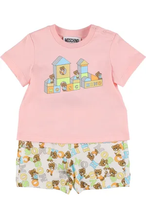 Moschino Camiseta Y Shorts De Algodón
