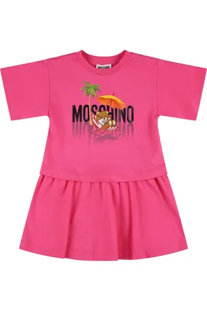 Moschino Vestido De Algodón Con Estampado