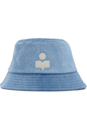Isabel Marant Gorro Pescador De Denim De Algodón Con Logo