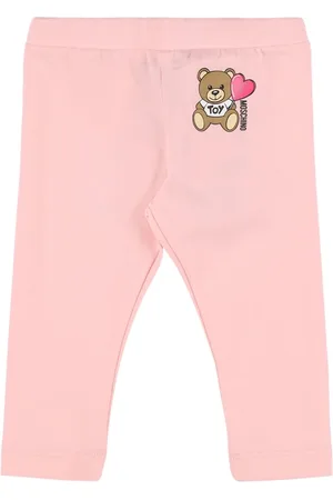 Moschino Leggings De Algodón Estampado