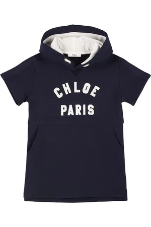 Chloé Vestido De Felpa De Algodón Con Logo