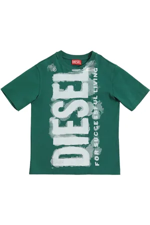 Diesel Camiseta De Jersey De Algodón Con Logo