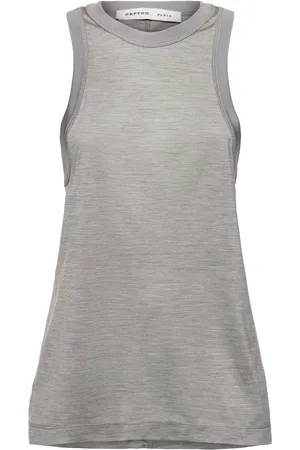 Carven Tank Top De Jersey De Seda