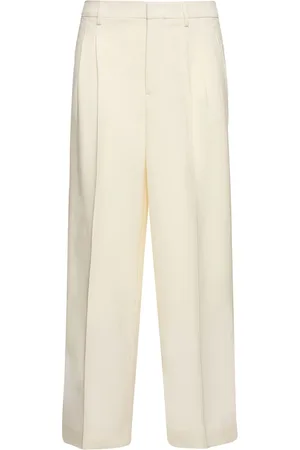 Ami Pantalones De Gabardina De Lana