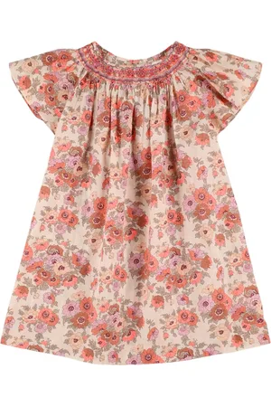 BONPOINT Vestido De Algodón Estampado