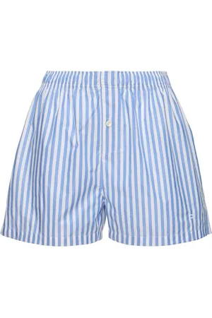 Serafini Shorts De Popelina De Algodón