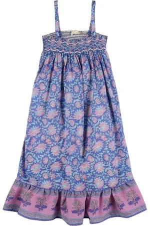 Louise Misha Vestido De Gasa De Algodón Estampado