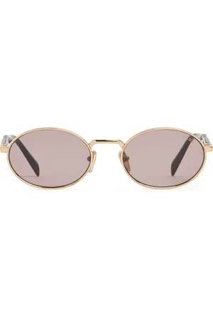 Prada Gafas De Sol Ovaladas De Metal