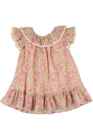 Louise Misha Vestido De Gasa De Algodón Estampado
