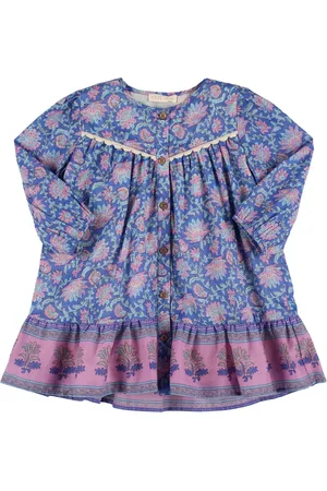 Louise Misha Vestido De Gasa De Algodón Estampado