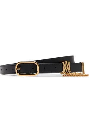 AMIRI Cinturón De Piel Con Cadena 2cm