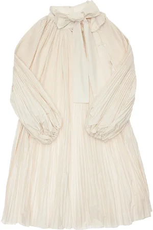 Unlabel Vestido Midi Plisado Con Lazo