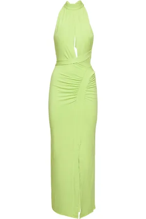 ROTATE Vestido Midi De Jersey De Algodón
