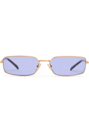 Prada Gafas De Sol Cuadradas De Metal