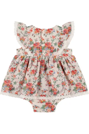 Louise Misha Vestido De Gasa De Algodón Estampado