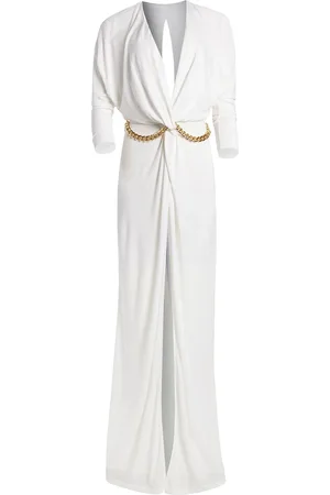 Dundas Vestido Largo De Jersey Viscosa Con Cadena