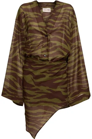The Attico Vestido De Muselina Estampado