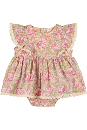 Louise Misha Vestido De Gasa De Algodón Estampado
