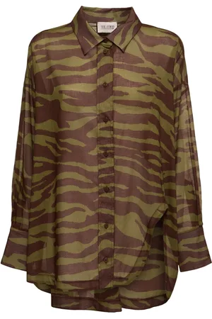 The Attico Camisa De Muselina Con Estampado
